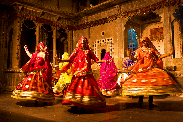 Bhil tribal dancers Rajasthan